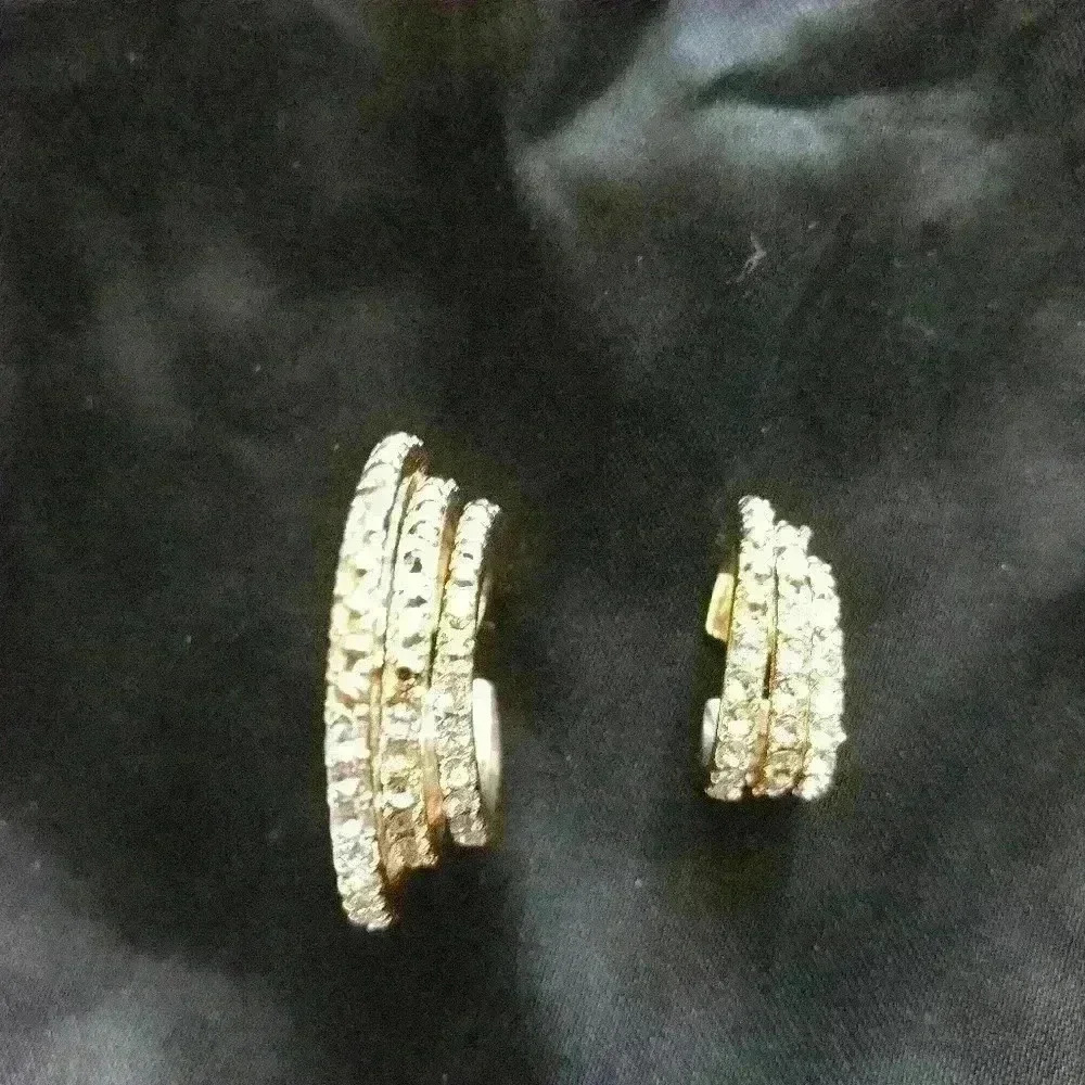 Gold & CZ Earcuff Set